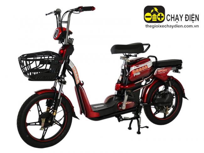 Xe đạp điện Draca A9 Đỏ đen
