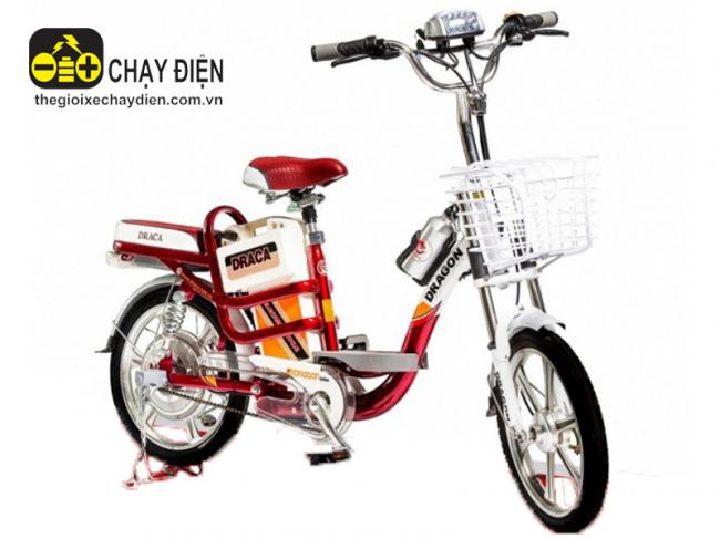 Xe đạp điện Draca E9 Đỏ trắng