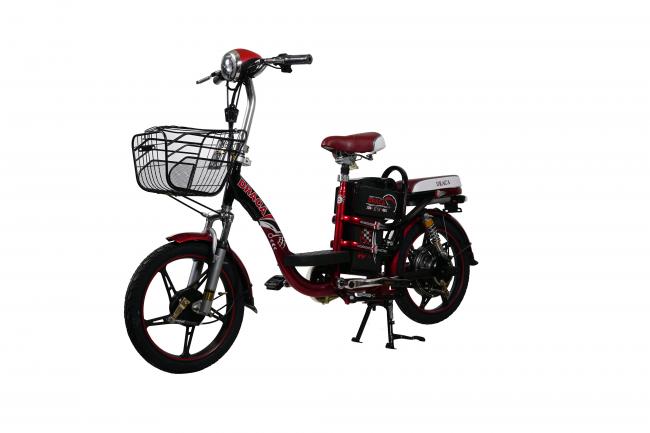 Xe đạp điện Draca E9 Đỏ đen
