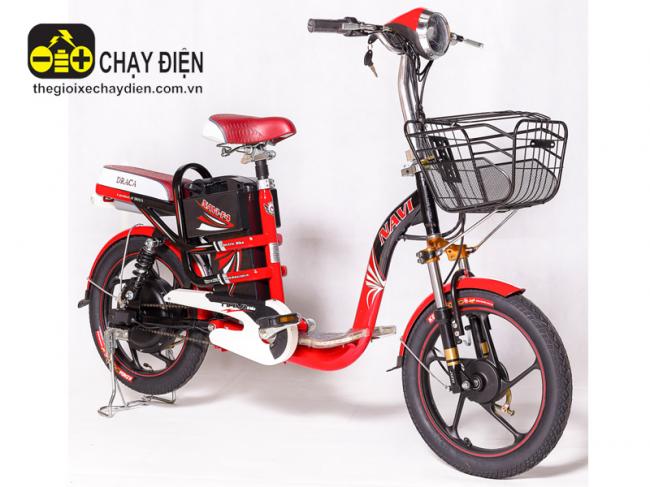 Xe đạp điện Draca Navi F4 18inh Đỏ đen