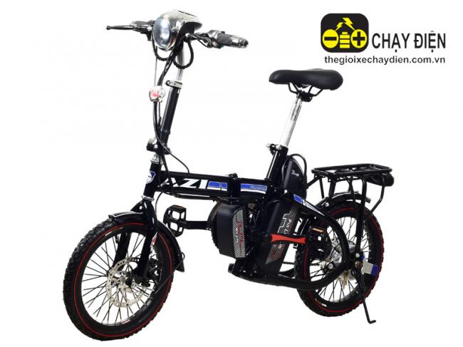 Xe đạp điện gấp Bmx Azi 16inh Xanh dương đen