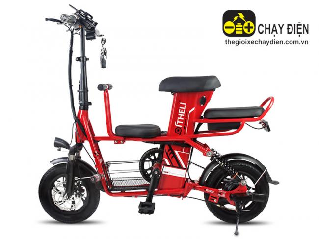 Xe đạp điện gấp Qi Li Kangaroo Đỏ