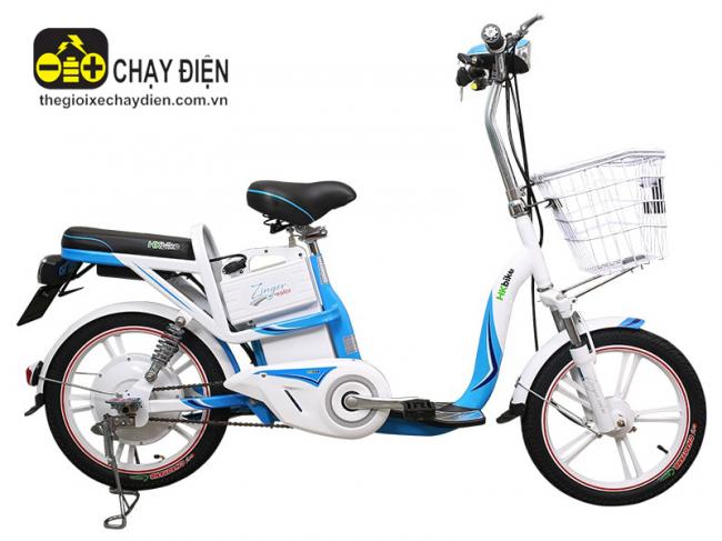 Xe đạp điện Hkbike Zinger Color Xanh dương trắng