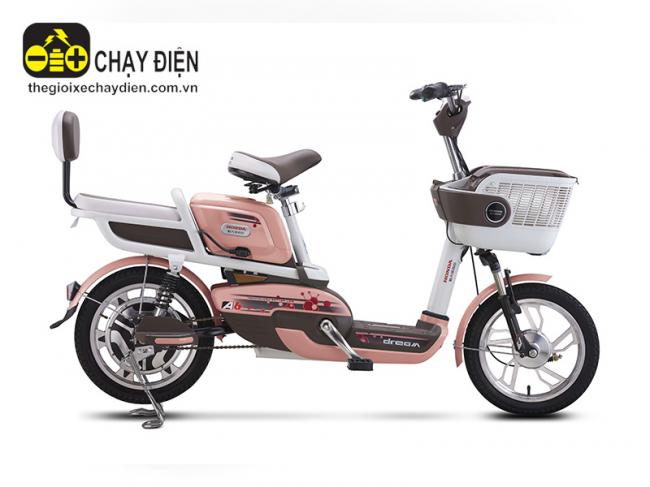Xe đạp điện Honda A6 Plus Hồng cánh sen