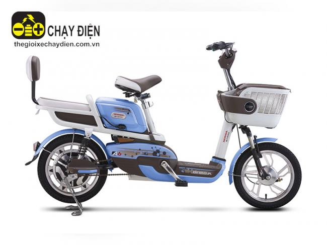 Xe đạp điện Honda A6 Plus Xanh da trời