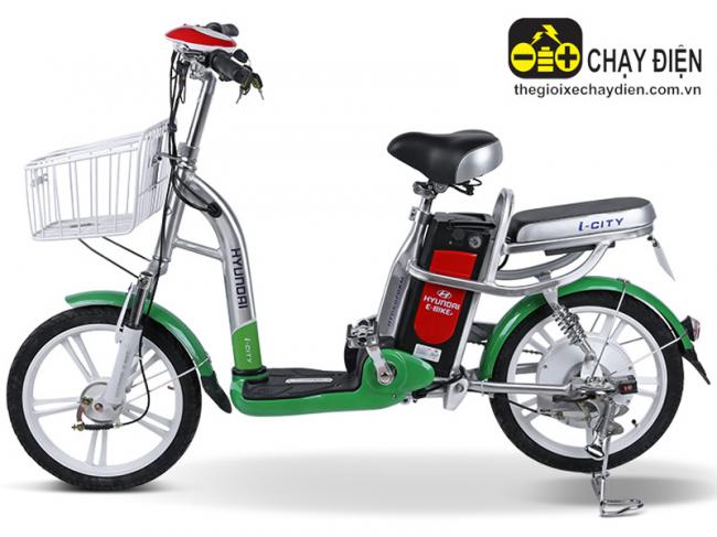Xe đạp điện Hyundai ICity Xanh lá