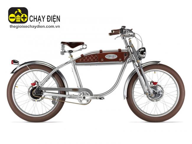 Xe Đạp Điện Italjet Modello Ascot Classic Bạc