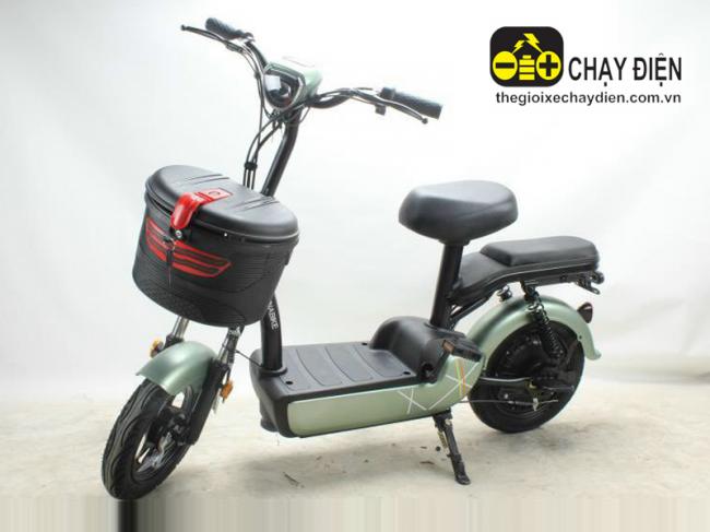 Xe đạp điện Mini HNA Xanh quân đội