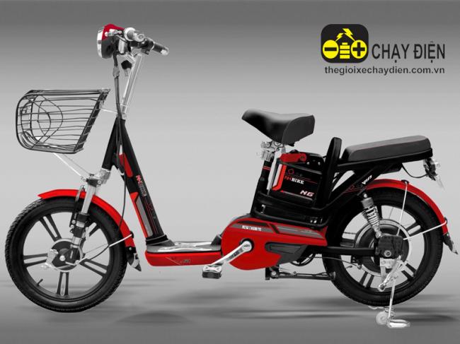 Xe đạp điện Ngọc Hà N6 Đỏ đen
