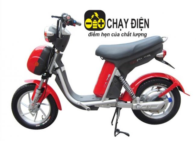 Xe đạp điện Nijia lốp liền săm 2014 Đỏ