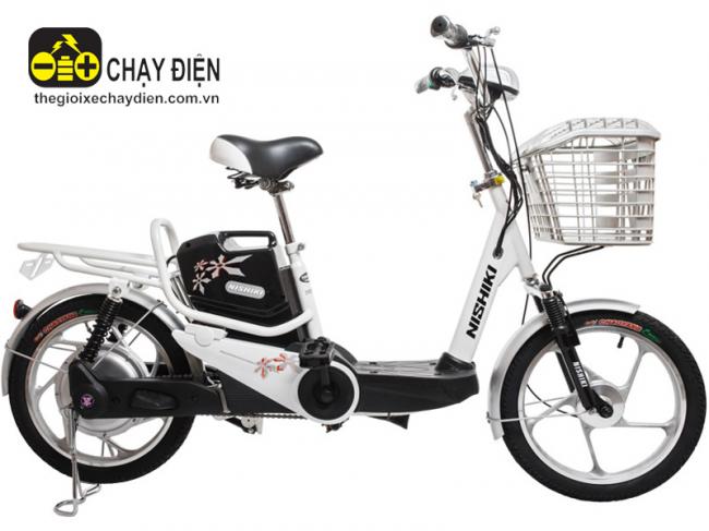 Xe đạp điện Nishiki 18 Trắng