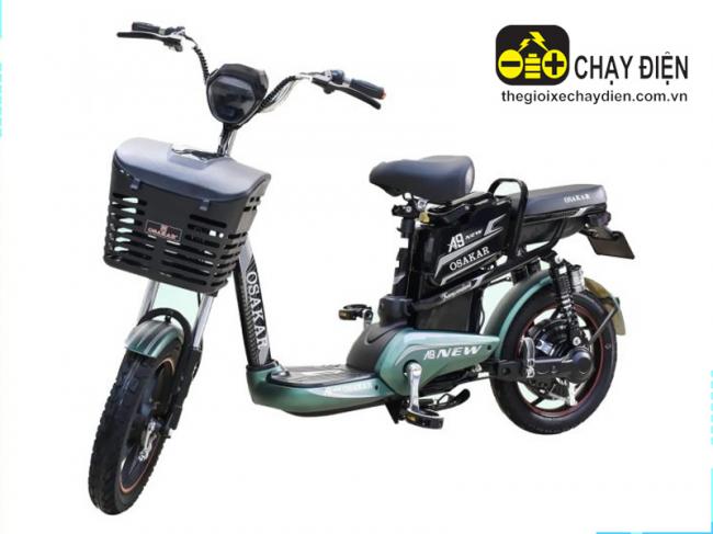 Xe đạp điện Osakar A9 New Xanh quân đội