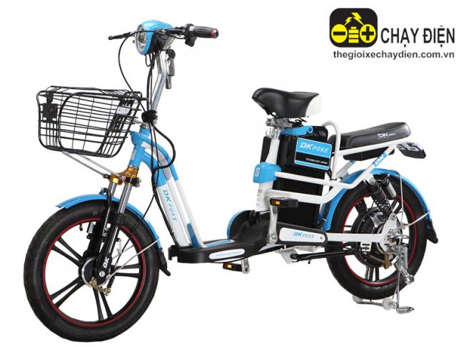 Xe đạp điện Poke Dkbike Xanh da trời