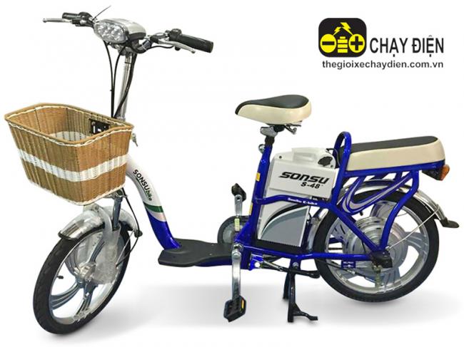 Xe đạp điện sonsu bike Xanh dương