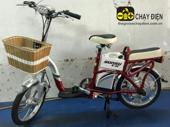 Xe đạp điện sonsu bike Đỏ đô