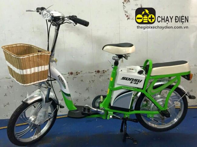 Xe đạp điện sonsu bike Xanh lá