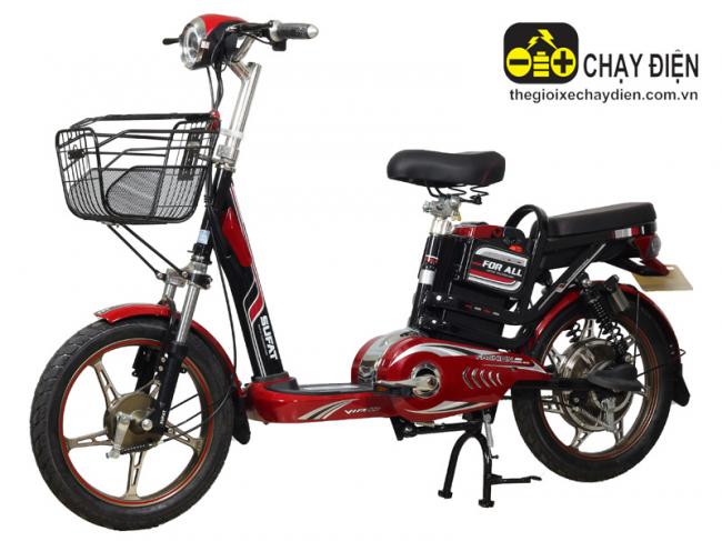 Xe đạp điện Sufat For All Đỏ đen