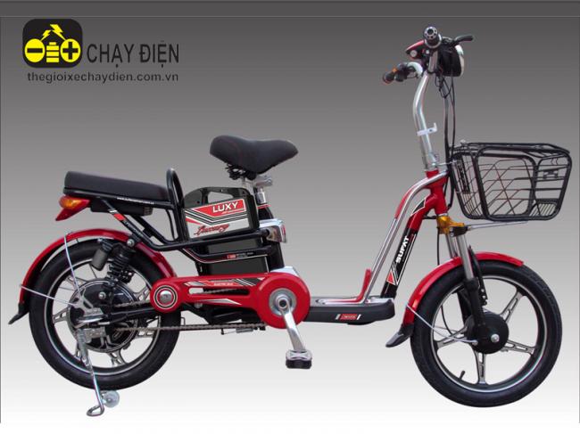 Xe đạp điện Sufat Luxy Đỏ đen