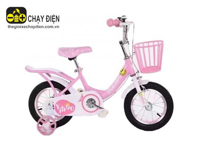 Xe đạp điện trẻ em 14inch XWX14 Hồng cánh sen