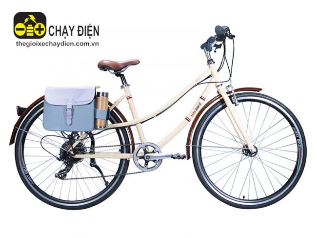 Xe đạp điện trợ lực Haybike Asean Trắng sữa