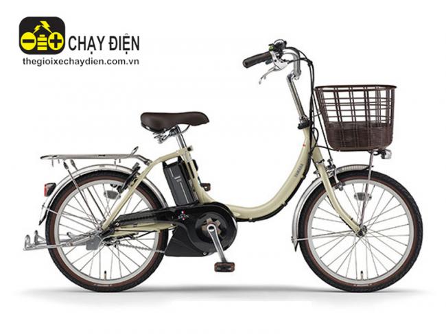 Xe đạp điện trợ lực Yamaha SION-U Trắng sữa