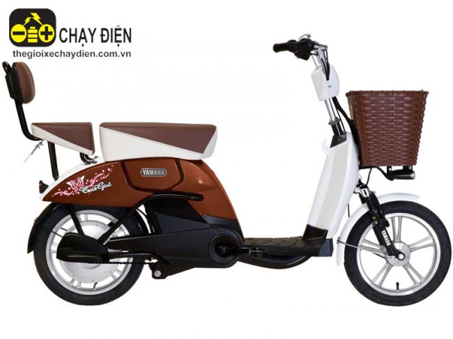 Xe đạp điện Yamaha Cute Girl F Nâu