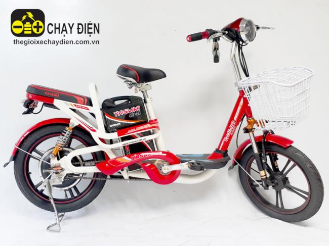 Xe đạp điện Yasuki S7 Đỏ trắng