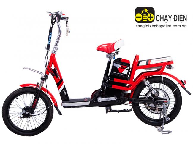 Xe đạp điện Zero Terra Motors vành tăm Đỏ đen