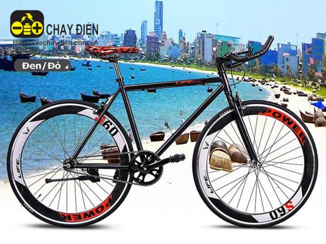 Xe đạp Fixed Gear Life LF6 Đen bóng