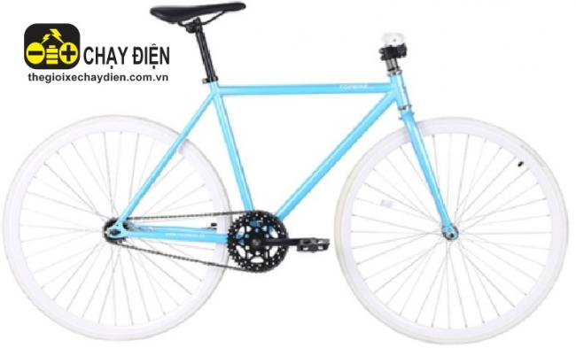 Xe dap Fixed Gear Topbike Alpha Xanh da trời