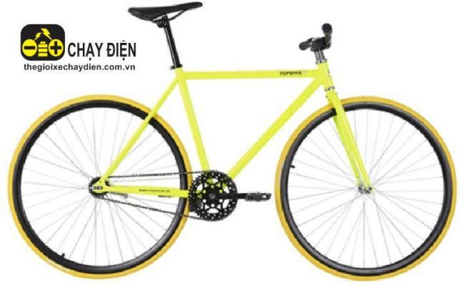 Xe dap Fixed Gear Topbike Alpha Vàng