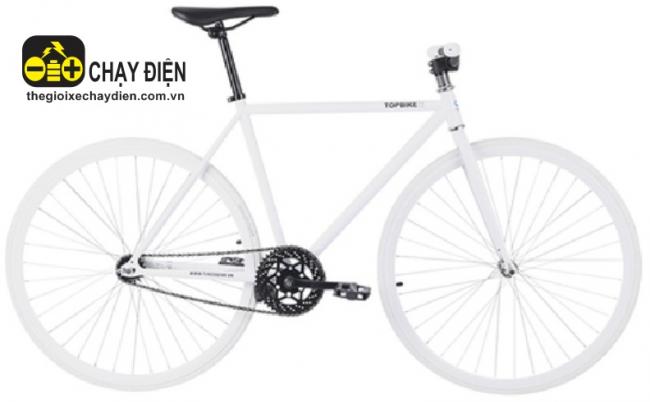 Xe dap Fixed Gear Topbike Alpha Trắng