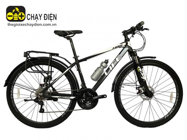 Xe đạp Hybrid Life HBR66 Đen trắng