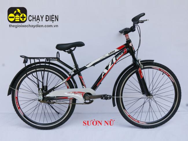 Xe đạp leo núi AZI 153 26inch sườn nữ Đen bóng