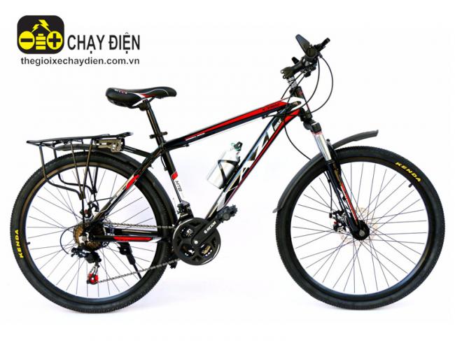 Xe đạp leo núi AZI bike leo núi 26 icnh khung nhôm ( vè baga ) Đỏ đen