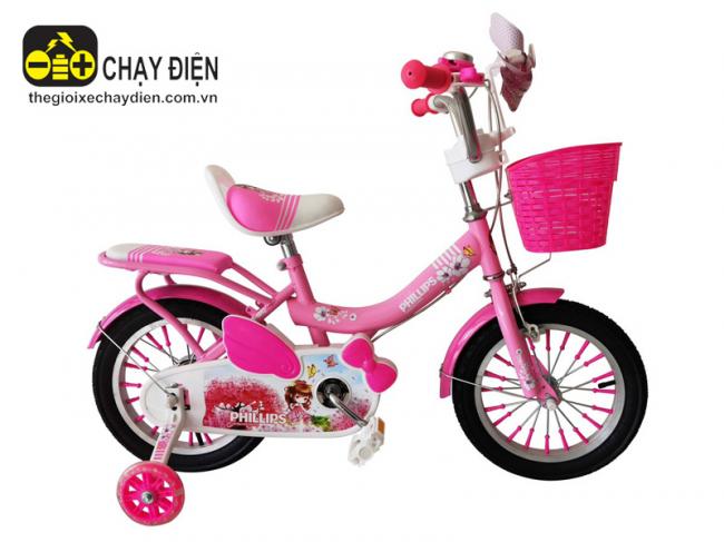 Xe đạp trẻ em Phillips MS202 16inch Hồng