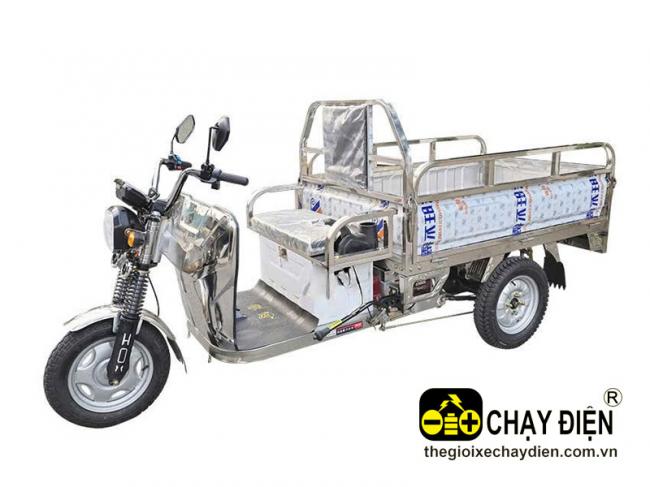 Xe điện chở hàng CHI inox 700kg Bạc