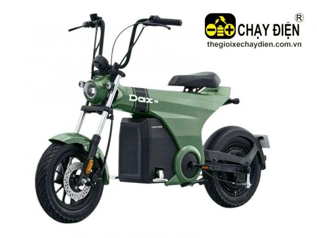 Xe điện Honda Dax-E Xanh quân đội