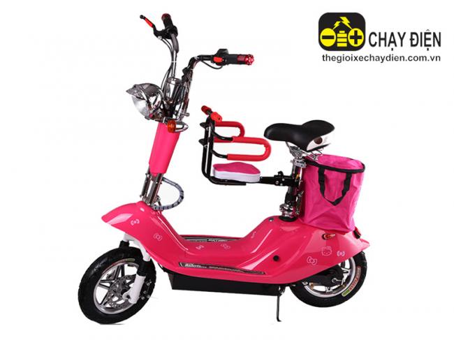 Xe điện Mini E-Scooter bánh lớn 12 inch Hồng