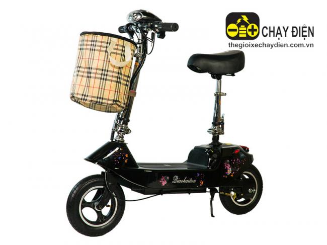 Xe điện Mini E Scooter EV E1 10inh Đen bóng