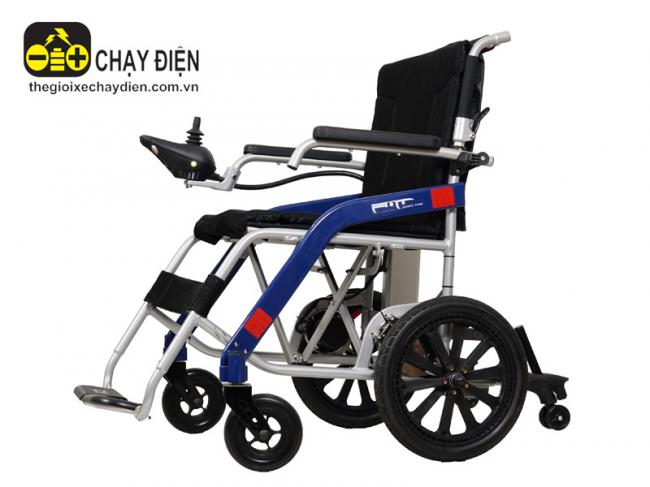 Xe lăn điện có cần điều khiển FMT DY-W-24A Xanh dương đen