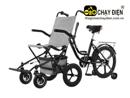 Xe lăn tháo lắp phần đạp