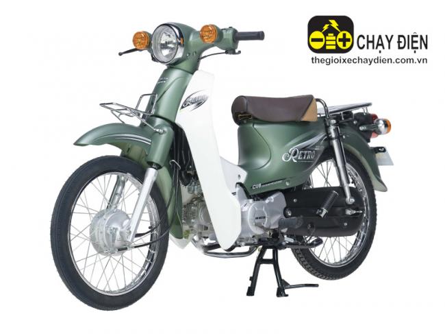 Xe máy 50cc DK Retro Xanh quân đội