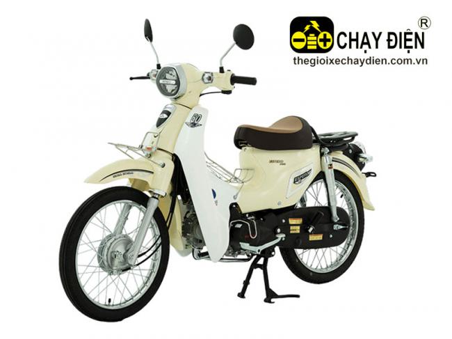 Xe máy Cub 50cc Espero Plus đèn bi cầu Trắng sữa