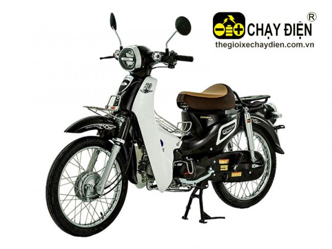 Xe máy Cub 50cc Espero Plus đèn bi cầu Đen bóng