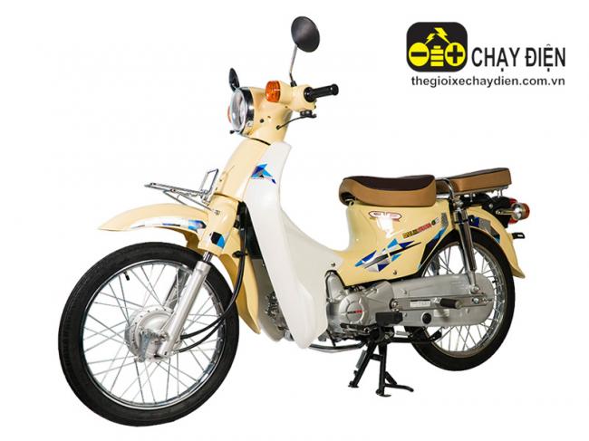 Xe máy Cub 81 Daelim Savina CB50 Trắng sữa