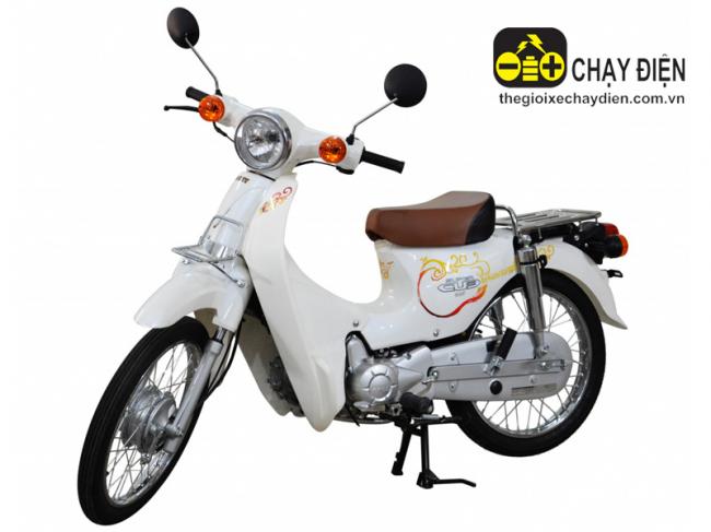 Xe máy Cub 81 Sufat Trắng sữa