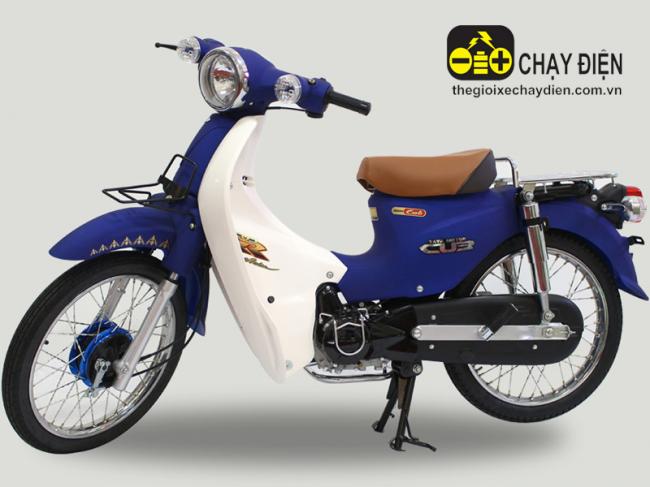 Xe máy Cub 81 Taya phiên bản độ Xanh dương