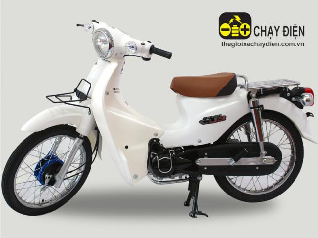 Xe máy Cub 81 Taya phiên bản độ Trắng