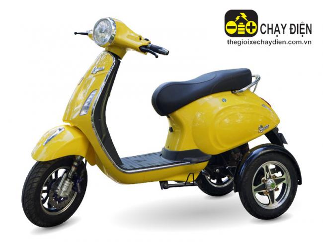 Xe máy điện 3 bánh Vespa có visai Vàng